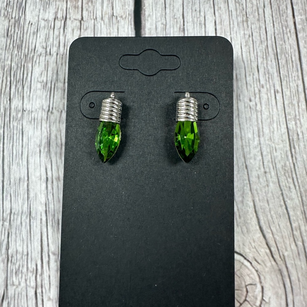 Elegant Green Drop Earrings